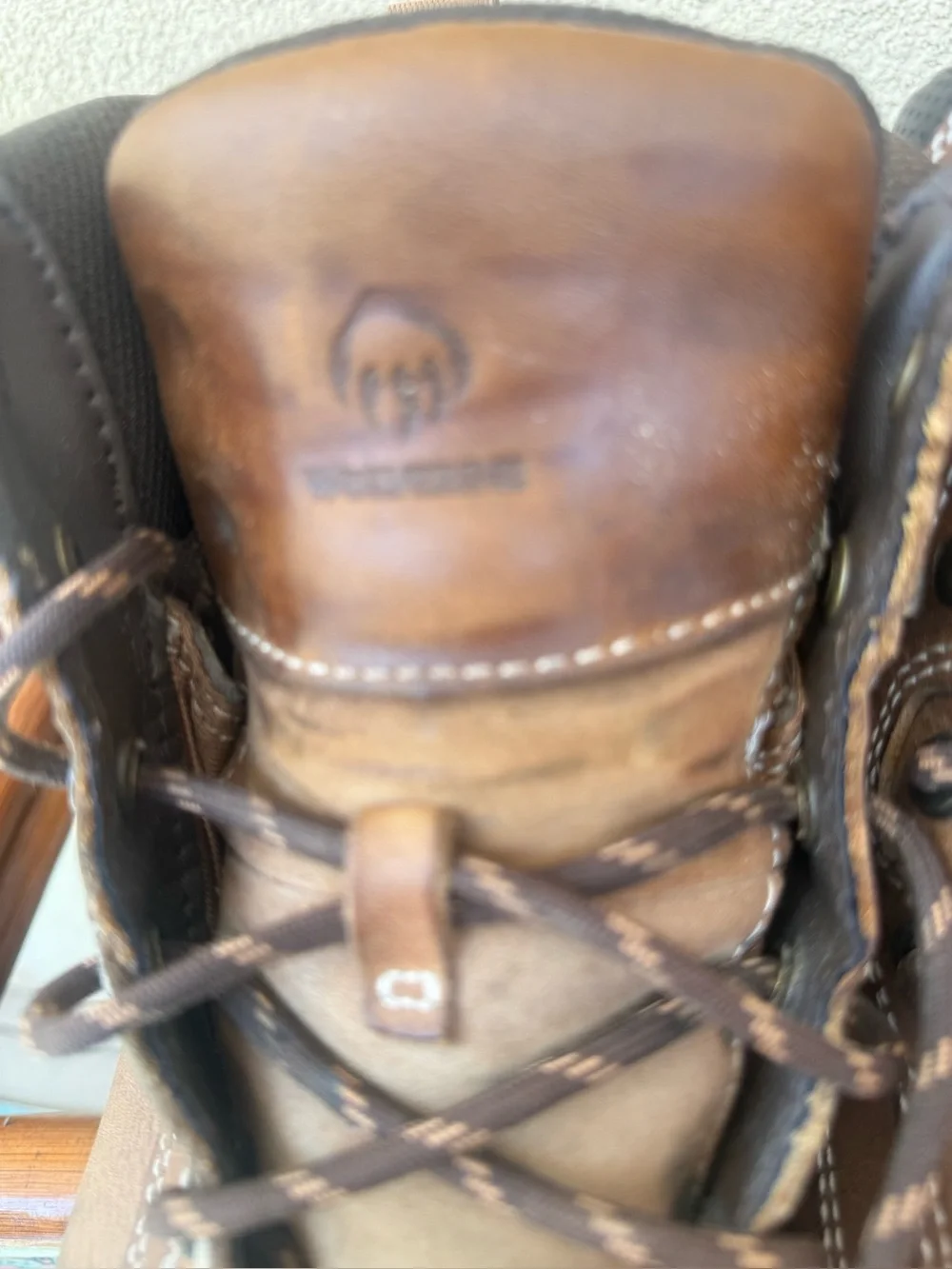 Wolverine Brown Leather Lace-Up Work Boots